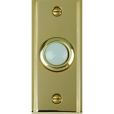 carlon metal housing polished pewter or brass lighted wired button|Thomas & Betts DH1630L Carlon Brass Finish Wired .